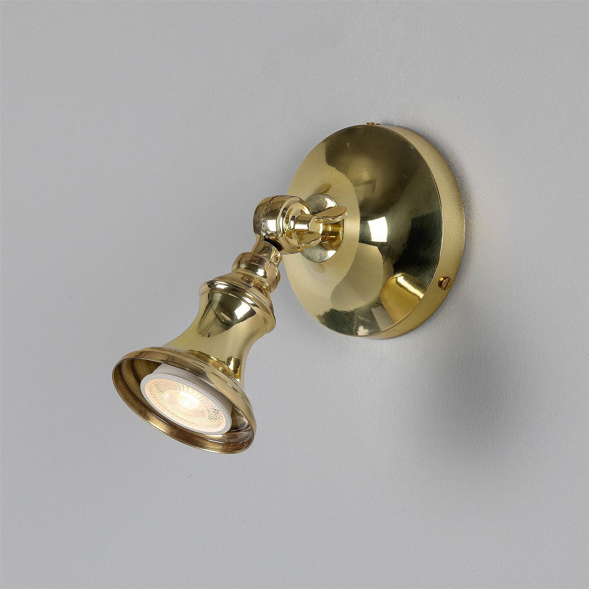 Mullan Lighting Accra Traditional Small Brass Spotlight