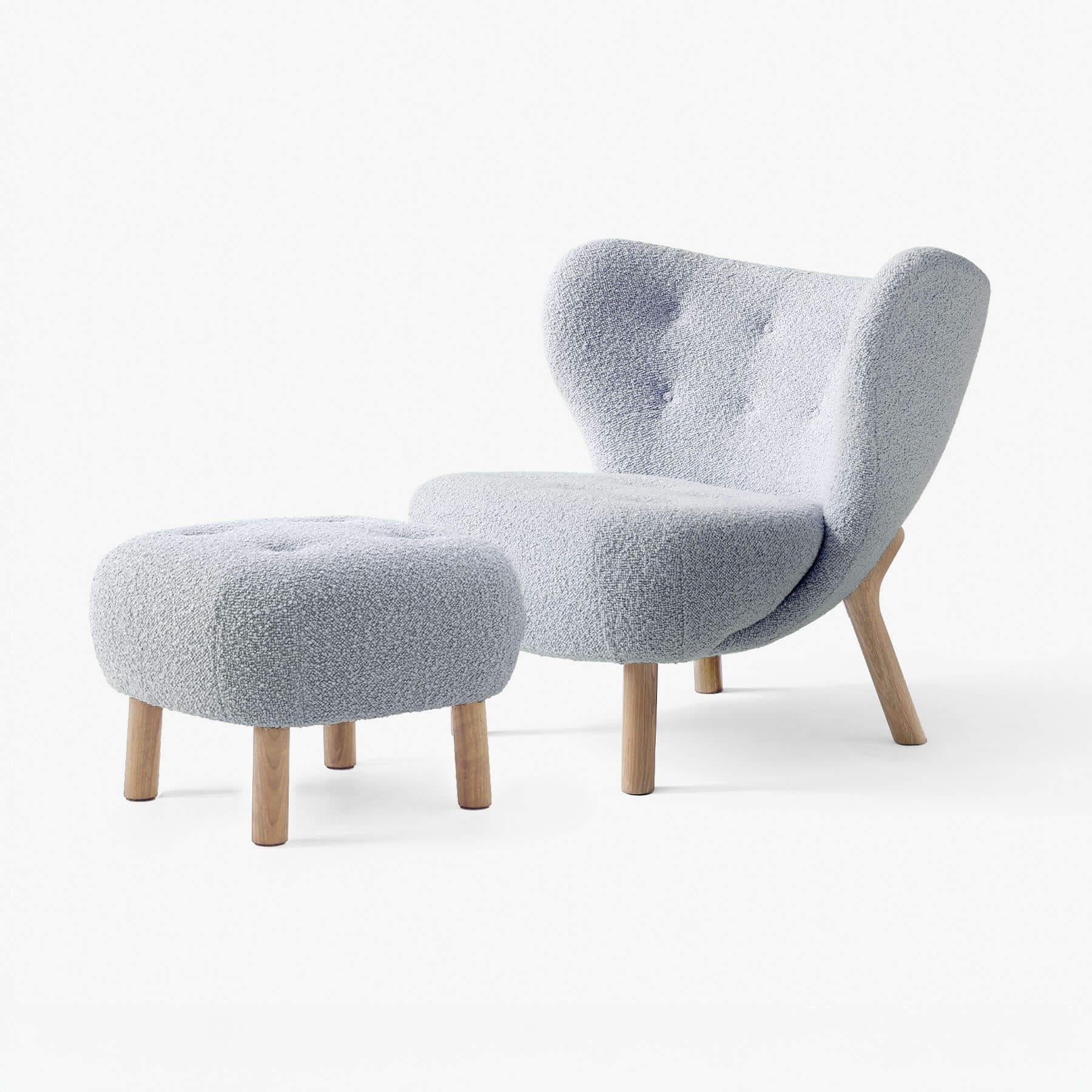 &Tradition VB1 Little Petra Chair with Footstool
