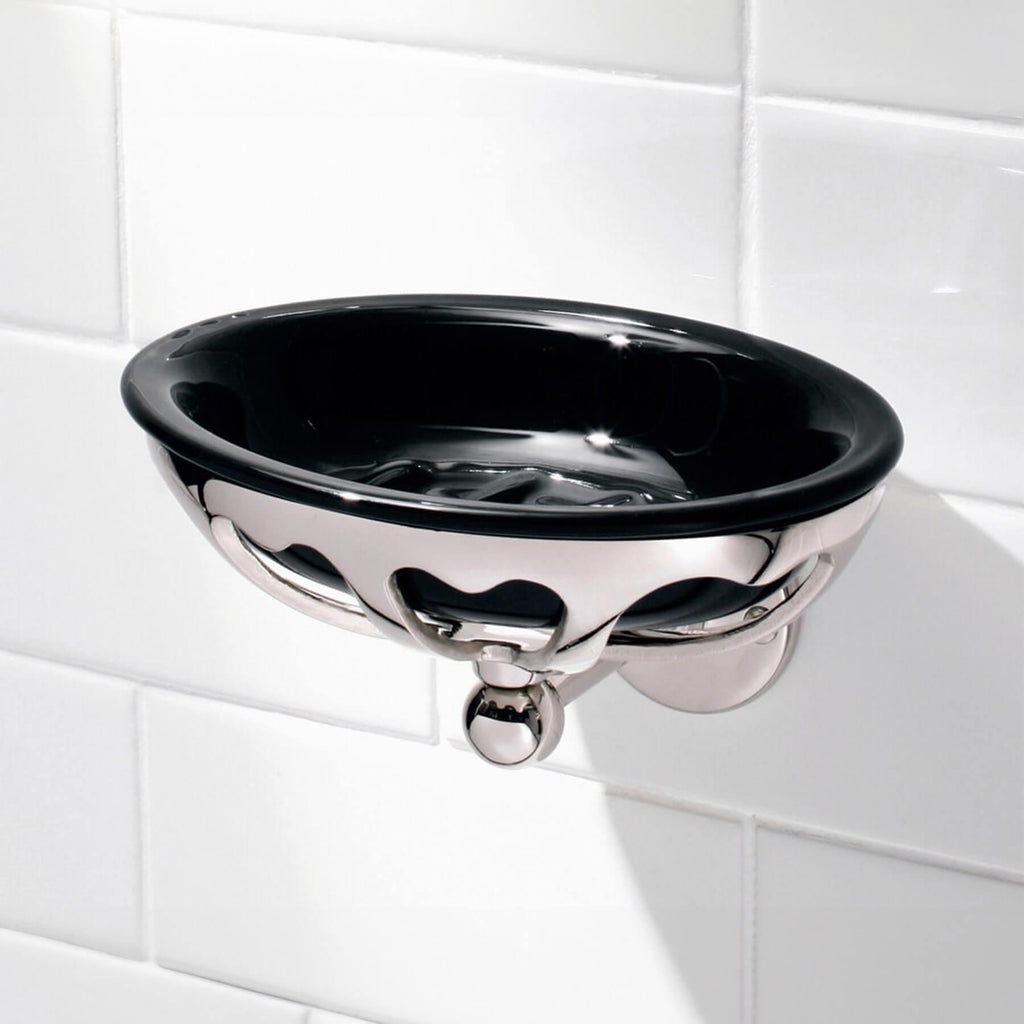Lefroy Brooks Classic Cast Brass Soap Holder with Bone China Dish BK4505