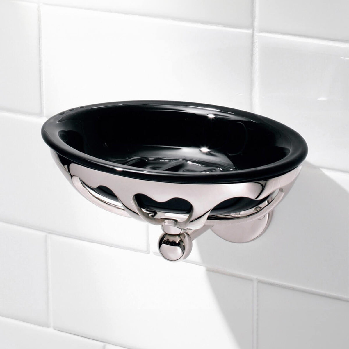 Lefroy Brooks Classic Cast Brass Soap Holder with Bone China Dish BK4505
