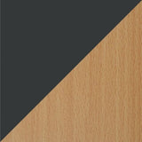 Natural Beech Wood with Gumetal