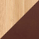 Natural Oak with Chestnut Leather