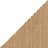 Oak with white frame