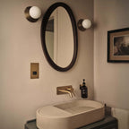 J. Adams Orbit Brass Wall Light
